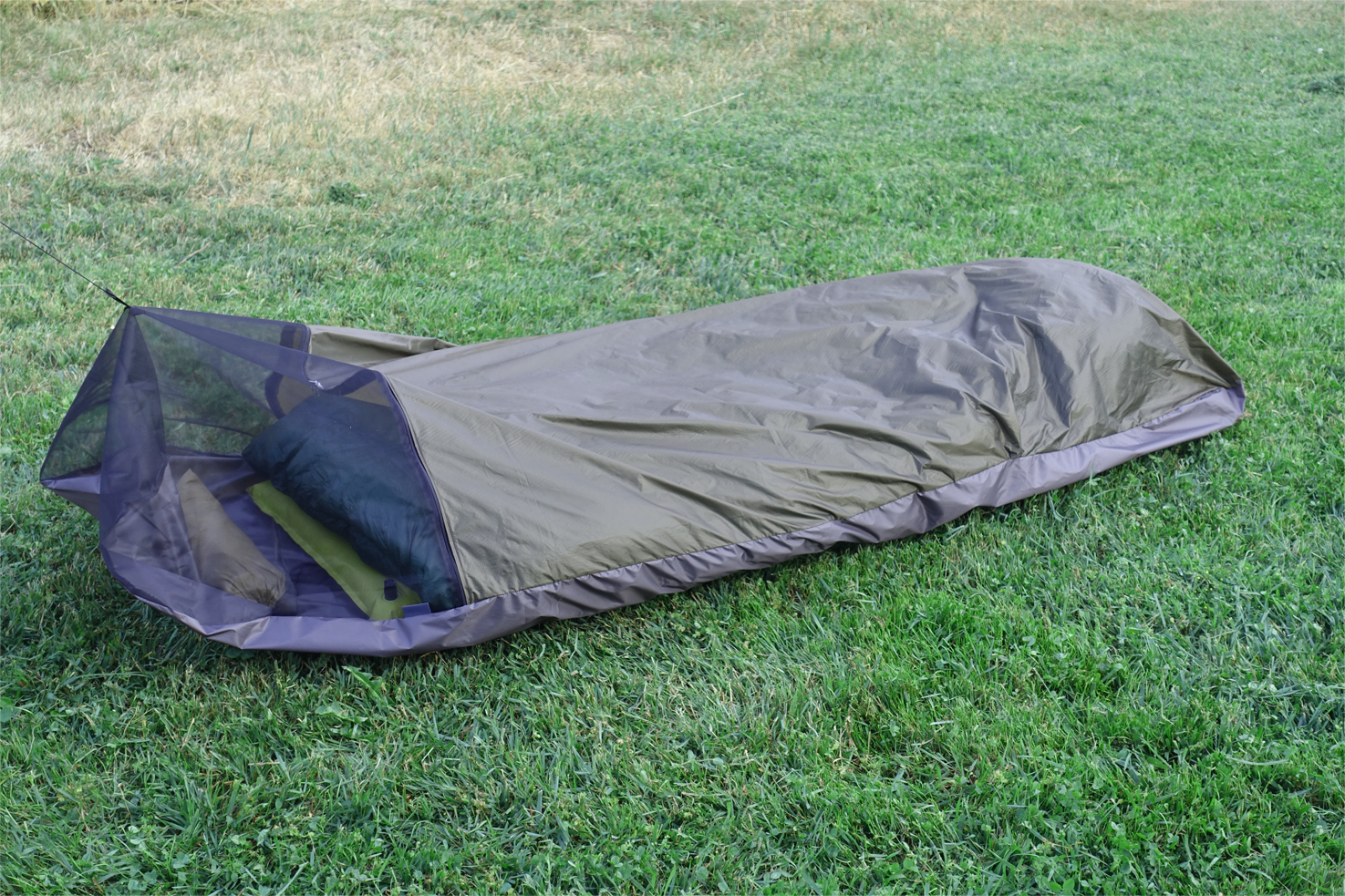 side zipper ultralight bivy